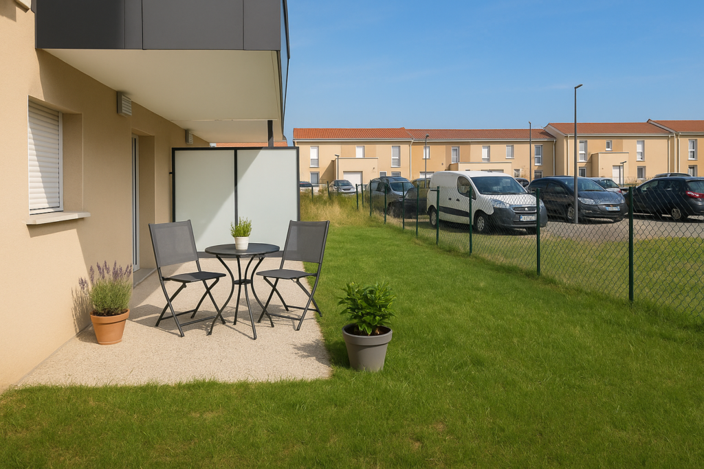 Appartement T3 de 58 m2 avec jardin